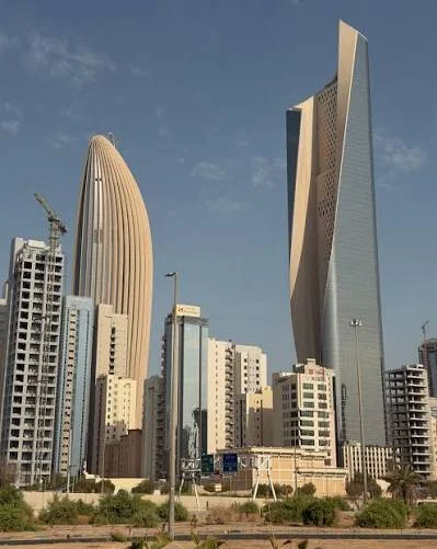 Kuwait City skyline, a landmark of Kuwait's business district