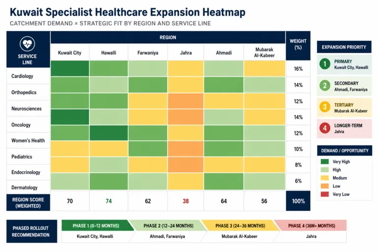 Heatmap — Specialist Healthcare Service Expansion Strategy in Kuwait