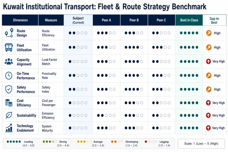 Benchmark — Fleet and Route Strategy for Institutional Transport in Kuwait